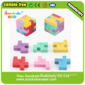 3D kolorowe Mini TPR montowane Puzzle Cube Gumka